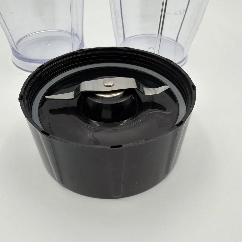 3pc Bella Rocket Blender Replacement FLAT Blade DRY INGREDIENTS ONLY & 2 Cups